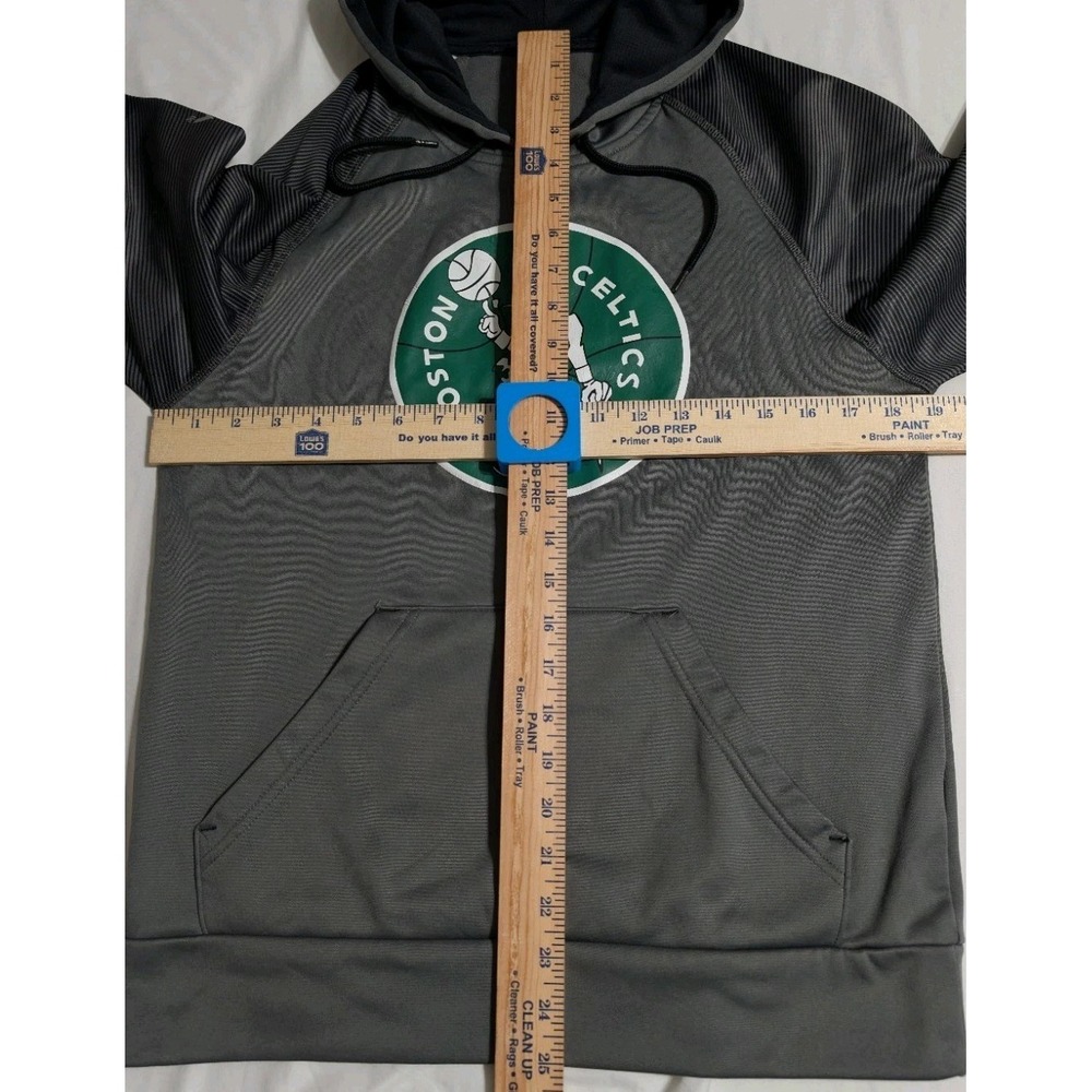 Majestic Boston Celtics Hoodie Mens S Hardwood Classics‎ NBA Gray Pullover - Picture 6 of 10